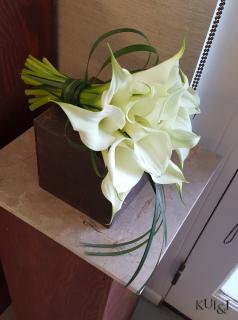All White Calla Lily Wedding Bouquet