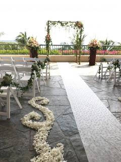 Wedding Ceremony Arch and Aisle