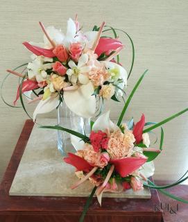 Tropical Stylized Wedding Bouquets