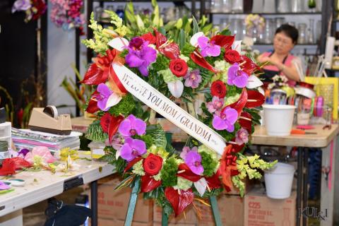 Tropical Heart Wreath