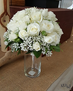 White Rose Wedding Bouquet