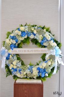 Blue & White Circle Wreath