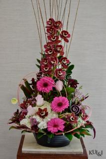 Stylized Cymbidium Arrangement