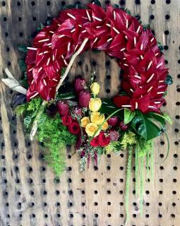 Anthurium Sympathy Wreath