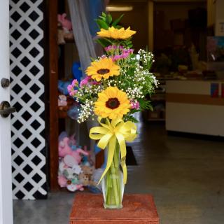 Sunflower Budvase