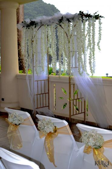 Decorated White Arch