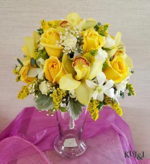 Yellow Tropical Wedding Bouquet