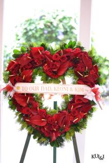 Red Heart Wreath