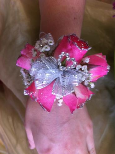 Hot Pink Rose Wrist.