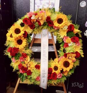 Fall Colored Circle Wreath