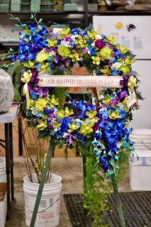 Blue and Green Sympathy Wreath