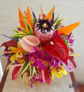 Vibrant Tropical Wedding Bouquet