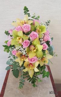 Green & Yellow Wedding Bouquet