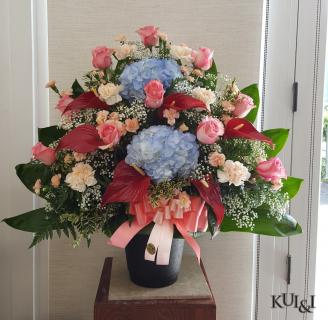 Colorful Pastel Sympathy Arrangement