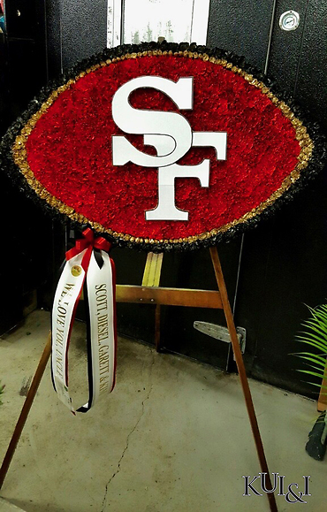 San Francisco Football Wreath
