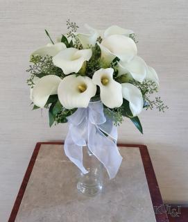 White Calla Lily Wedding Bouquet