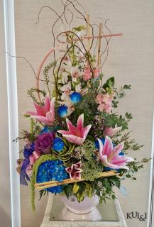 Stunning Blue & Pink  Stylized Arrangement