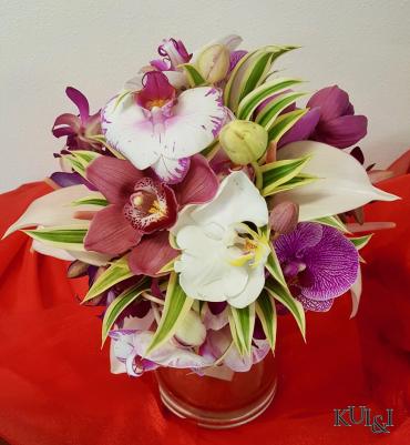 Hawaiian Tropical Orchid Wedding Bouquet