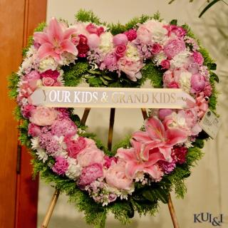 Oasis Heart Wreath