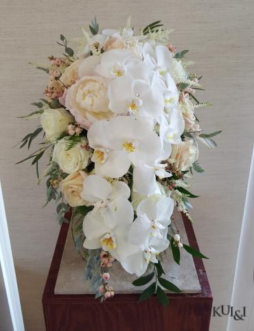 Stunning Blush Cascading Wedding Bouquet