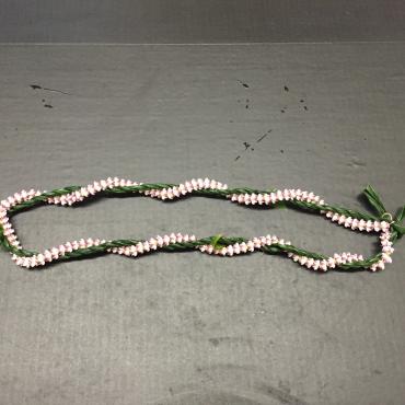 Mini crown and ti leaf lei