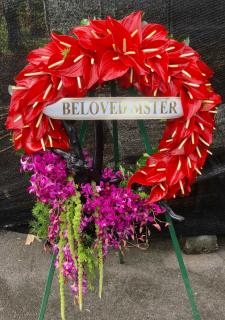 Deluxe Tropical Sympathy Wreath